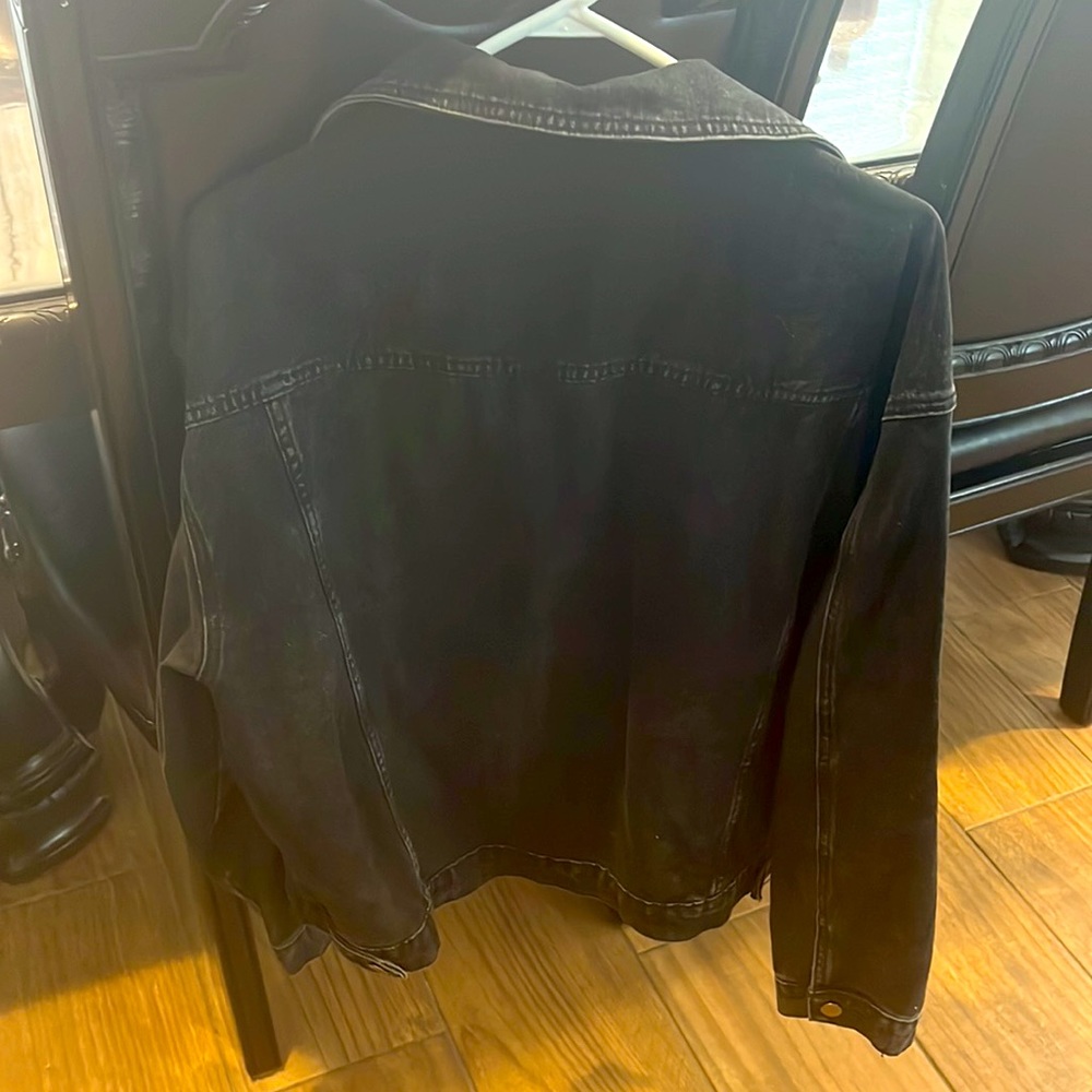 Black Jean Jacket - Picture 2 of 3